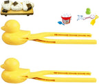 2Pcs Duck Rice Mold, Butter, Rice Mold, Maker Clip,Snowball Tool With Handle, Snowball, Cartoon Duck Maker Clip Snow Ball Kitchen Utensils and Gadgets