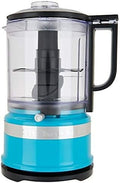 KitchenAid KFC3516CL 3.5 Cup Food Chopper, Crystal Blue (RENEWED) (CERTIFIED REFURBISHED)