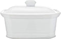 Cosy & Trendy rh46635 Pate Terrine with Ceramic Lid, White, 20 x 14.5 x 8.5 cm