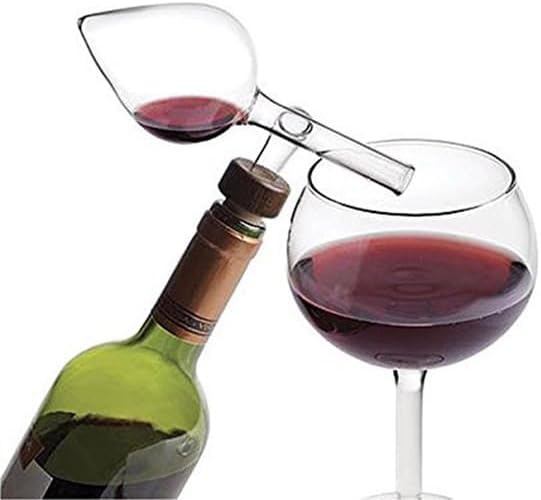 Glass Wine Aerator Pourer | No Drip Design with Clear Glass, Enhances Wine Aeration for Whisky and Perfect as Father's Gift for Parties & Gatherings