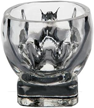 Kitchen & Dining Entertaining Glassware Drinkware Old Fashioned Glasses Skull Cup for Serving Scotch Whiskey Mixed Drinks (4)