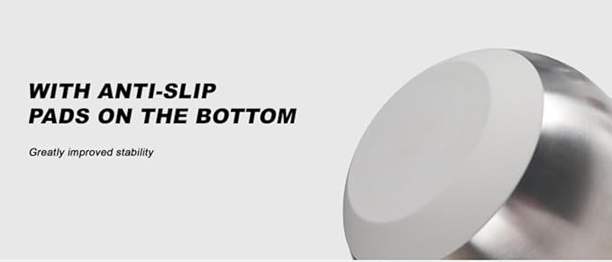 Stainless Steel Salad Spinner, 5L Capacity Vegetable Washer, Lettuce Dryer with Non-Slip Base and Stop Button, 9.65 Inch Diameter Salad Bowl Fruit Washer