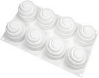 mostsom Sea Octopus Tentacles Silicone Mold Round Star Shaped Baking Mold Cake Border Fondant Molds Cake Decorating Tools (I 11.88x6.92x2.48 Inch)