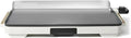 Electric Griddle 12x22 Inch with Backsplash, Nonstick Cooking Surface, Adjustable Temperature Control (White Icing)