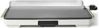 Electric Griddle 12x22 Inch with Backsplash, Nonstick Cooking Surface, Adjustable Temperature Control (White Icing)