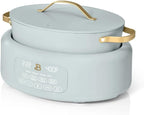 10-in-1 Electric Multi-Cooker, 6 Quart Programmable Cooking Pot with Digital Display, Nonstick Interior, One-Touch Controls, Multi-Function Kitchen Appliance (Hydrangea)