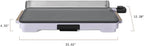 Electric Griddle 12x22 Inch with Backsplash, Nonstick Cooking Surface, Adjustable Temperature Control (Lavender)