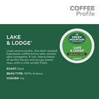 Green Mountain Coffee Roasters Lake & Lodge Keurig Single-Serve K-Cup pods, Medium Roast Coffee, 24 Count