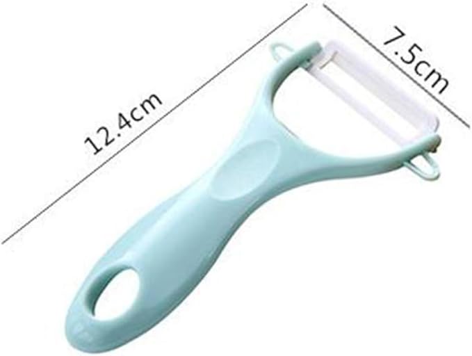 TOYANDONA 8pcs Multifunctional Fruit Peeler and Kitchen Grater Set for Potato, Cucumber, and Carrot with Sturdy Blades, Non-slip Handle, Blue and Pink, for Home Cooking and Food Preparation