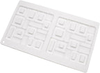 mostsom Silicone Molds Baking Mold for Mousse Cake, Silicone Mold for Chocolate, French Dessert Mold for Pastry Chocolate, Reusable Non-Stick Easy Release Baking Molds (G_ Square)