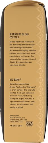 Peet's Coffee Medium Roast Ground Coffee | Big Bang | 36 Ounces | 2 Bags