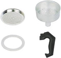 Espresso Coffee Moka Pot Replacement Parts Set Include Handle Funnel Filter Gasket Seal (3 Cup)