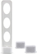 Replacement Parts Water Filter Holder with 2-pack Charcoal Water Filters,Compatible with Cuisinart coffee Maker (white)