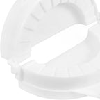 NUOBESTY 5pcs Plastic Dumpling Maker Mold Set with Turnover Press, Washable Ravioli and Wonton Wrapper Tool for Manual Dough Shaping, Kitchen Cooking Gadget for Home Use