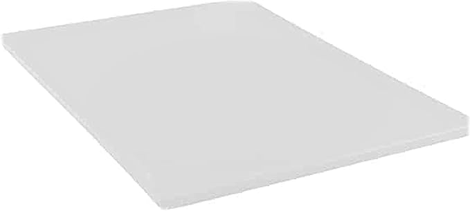 TrueCraftware- 24" X 18" X 1/2” Cutting Board for Kitchen White Color Plastic- Commercial Plastic Chopping Board Anti Slip Surface Chopping Food Cutting Mat for Meat Vegetables Dishwasher Safe