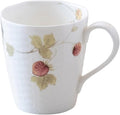 Narumi 51281-2826P Lucy Garden Mug, 12.5 fl oz (370 cc), Strawberry, Cute, Stylish, Relief, Large Gift, Microwave Warm, Dishwasher Safe, Gift Box Included