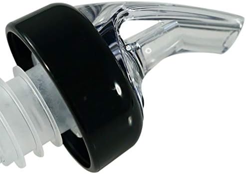 Measured Pourer - Liquor Bottle Pourers - Collared -(10pk) Made 100% In The USA. Bar Spouts That Don't Leak - No Cracks, Just A Perfect Cocktail Pour Everytime. Great for Wine Too! (.50oz)