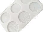6 Holes Vortex Shape Silicone Mold for Baking Mousse Cake Ice Cream Dessert Pudding Brownie Pastry Fondant Jelly Cake Decoration Mold