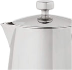 Cuisinox Roma Stovetop Espresso Maker COF-10R, Stainless Steel Coffee Percolator Stovetop, Heat-Resistant & Non-Reactive, 10-Cup Italian Espresso Maker Easy to Clean, Durable Stove Top Percolator