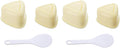 Homoyoyo Sushi Making Kit 6pcs Triangle Onigiri Rice Ball Molds DIY Tools Set Yellow Convenient Kitchen Gadgets for Bento Lunch and Home Cooking