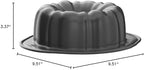 Wilton Gold Non-Stick 9.49 in Fluted Tube Cake Pan, Cold-Rolled Steel Bakeware, Made without PFAS, Packaging May Vary