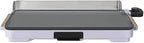 Electric Griddle 12x22 Inch with Backsplash, Nonstick Cooking Surface, Adjustable Temperature Control (Lavender)