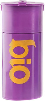 EZSPLITZ Cap & Crusher - 2-in-1 Herb Grinder with Extra Large Storage - Pop Art Edition (Purple)