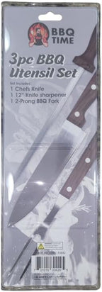 3 Piece Grilling Barbecue Tool Utensil Set.