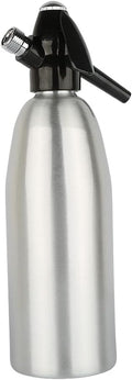 Aluminum Soda Siphon, Sparkling Water Maker, Compatible with Standard 8g CO2 Cartridges (1L), Carbonated Water Machine, Soda Streaming Machine, Soda Maker (Silver)
