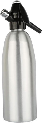 Aluminum Soda Siphon, Sparkling Water Maker, Compatible with Standard 8g CO2 Cartridges (1L), Carbonated Water Machine, Soda Streaming Machine, Soda Maker (Silver)