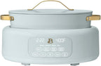 10-in-1 Electric Multi-Cooker, 6 Quart Programmable Cooking Pot with Digital Display, Nonstick Interior, One-Touch Controls, Multi-Function Kitchen Appliance (Hydrangea)