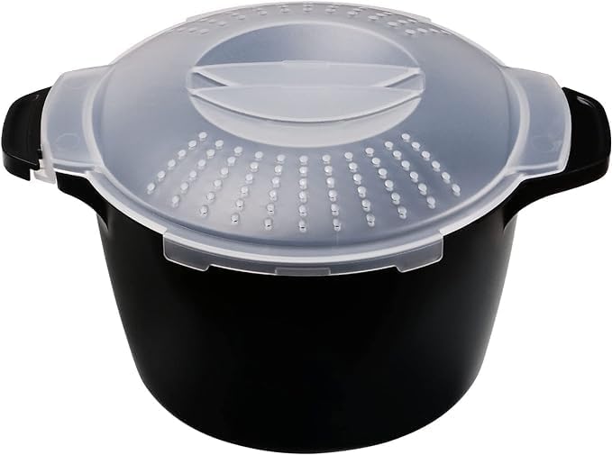 Pamperεd Chεf Large Micro Cookware 2 Quart, Pampered Bowls Chef, Microwave Steamer for Vegetables, Cooker for Microwave - BPA Free, Dishwasher Safe