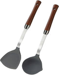 Food Grade Silicone Kitchenware Spatula Wooden Handle Set Kitchen Cooking Tools