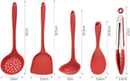 Kitchen Utensils Set Non-stick Kitchenware Cooking Tools Spoon Soup Ladle Spatula Shovel Accessories(E)