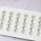 3D Long Strip Flower Shape Eclair Silicone Baking Mold for Mousse Cake,French Dessert Mold for Pastry Chocolate DIY Decoration(6 Cavity)
