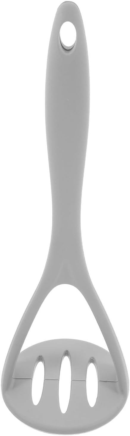 ABOOFAN Potato Masher, Silicone Manual Masher Nonstick Pumpkin Ricer Press Mashed Mud Crusher Kitchen Tools for Bean Root Vegetables Fruits Baby Food Avocado Garlic Grey
