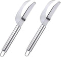 2pcs Fish Remover Set Stainless Steel Handle Multi-Use Fish Scaler and Belly Opener Tool for Kitchen Reusable Gadget