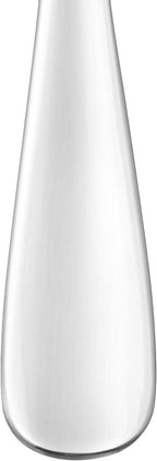 Amazon Basics Silverware Set, Stainless Steel Flatware, Dishwasher Safe, Service for 4, 20-Piece Forks and Spoons, Round Edge, Everyday Use