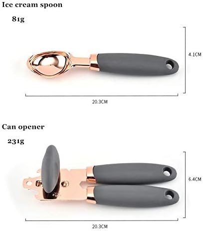 7 Pcs Kitchen Gadget Set Stainless Steel Baking Cooking Utensils Ice Scream Spoon Peeler Garlic Press Cheese Grater Whisk Home
