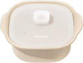 Silicone Multi-Steamer Made in Korea Microwave Steamer for Cooking & Reheating BPA-Free Flexible & Durable (Bijou Beige, 30.44 fl oz)