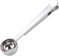 Coffee Scoop, Stainless Steel Silver Multi Function Measuring Spoon, Great Measuring Coffee, Tea, Protein Powder, Instant Drinks, Perfect Coffee Spoon Bag Clip