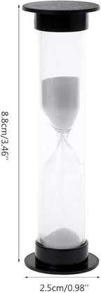 60 Seconds 1 Minute New White Mini Sandglass Hourglass Sand Clock Timer Thermometers and Timers,Kitchen Utensils and Gadgets,Timers（2Pcs）