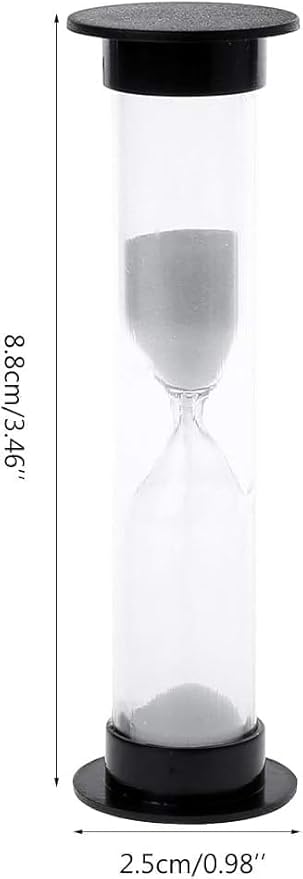 60 Seconds 1 Minute New White Mini Sandglass Hourglass Sand Clock Timer Thermometers and Timers,Kitchen Utensils and Gadgets,Timers（2Pcs）