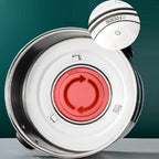 3-Tier Stainless Steel Electric Food Steamer - Automatic Temperature Control for Healthy Cooking, Ideal for Breakfast & Meal Prep, Fast & Efficient Steam Cooking