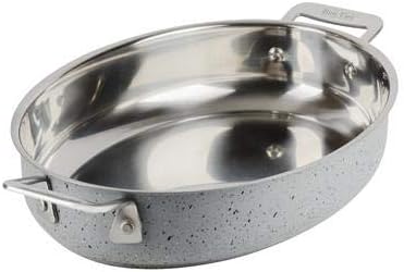 Bon Chef 60020STARLIGHT Induction Oval 38 Ounce Au Gratin Pan