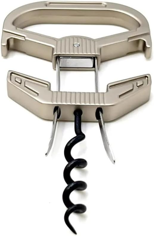 Professional Wine Opener for Vintage Bottles - Hybrid Corkscrew & Ah-So Cork Puller Set, 304 Stainless Steel Two-Prong Remover for Fragile Old Corks, Recognized by Sommeliers