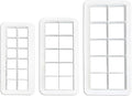 3Pcs White Square Cookie Cutter Set, Geometric Multicutter Cake Fondant Cutter, Square Biscuit Cutters, Easy to Store, Cookie Cutter Baking Tools Baking Tools and Accessories(3 Size)