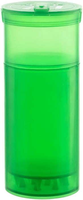 EZ SPLITZ Cap & Crusher - 2-in-1 Herb Grinder with Extra Large Storage (Green)