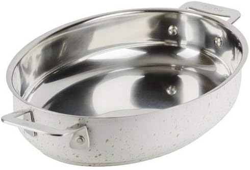 Bon Chef 60002DESERT Induction Oval 2.5 Quart Au Gratin Pan