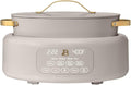 10-in-1 Electric Multi-Cooker, 6 Quart Programmable Cooking Pot with Digital Display, Nonstick Interior, One-Touch Controls, Multi-Function Kitchen Appliance (Porcini Taupe)
